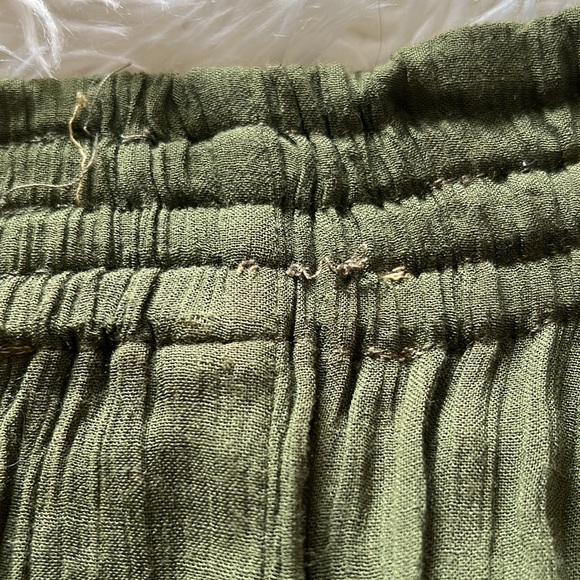 Point to Point. Olive/gold/black animal print maxi skirt/blouse outfit szS - Picture 8 of 11